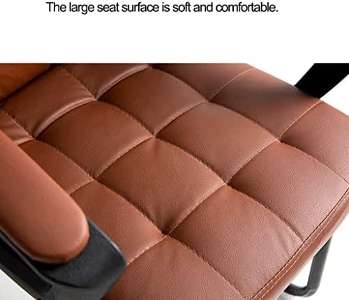 Office Life Executive Recline Computer Chair Home Ergonomic Office Chair Comfortable Sedentary Boss Chair Gaming Chair Backrest Learning Writing Chair Office Chair (Colour: Black Linen) (Black Pu