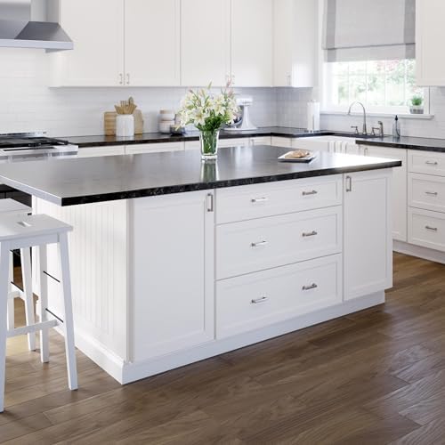 Franklin Brass 10 Pack Brushed Nickel Cabinet Handles 3 inch (76mm) Kitchen Cabinet Handles and Drawer Pulls for Cupboards and Dressers | Stepped
