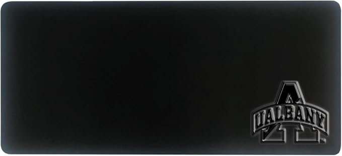 University at Albany Alumni Desk Mat, Durable Office Supplies, Non-Slip Base, Responsive Desk Pad with Smooth Surface, Black