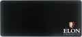 Elon University Classic Cloth Desk Mat, Durable Office Supplies, Non-Slip Base, Responsive Desk Pad with Smooth Cloth Surface, Black