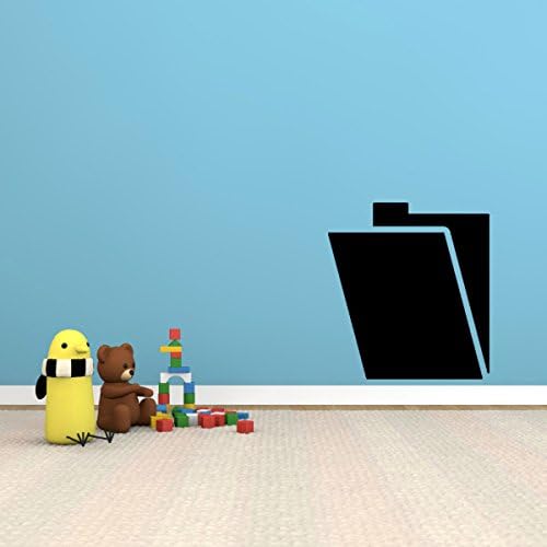 Office Supplies Wall Decals Stickers ID008, Black, 72 Inches