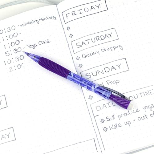 Pentel Icy Automatic Pencil, (0.5mm), Violet Barrel, Box of 12 (AL25TV)