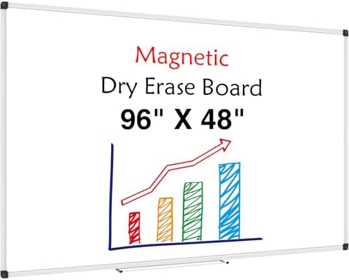 XBoard Magnetic Dry Erase Board 96 x 48 Inches Wall-Mounted