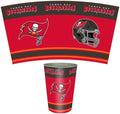 FANMATS 34750 NFL - Tampa Bay Buccaneers Wastebasket | Red | 15"x10.5"x10.5" | Primary Logo, Helmet, & Wordmark
