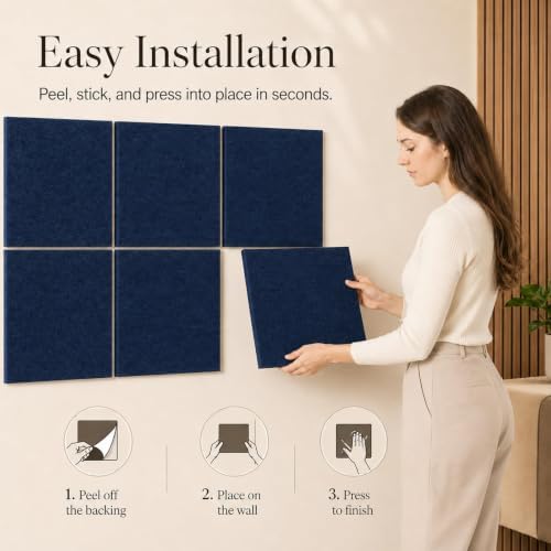 Felt Bulletin Board Tiles, Large Cork Board Alternative,24 x 36 in