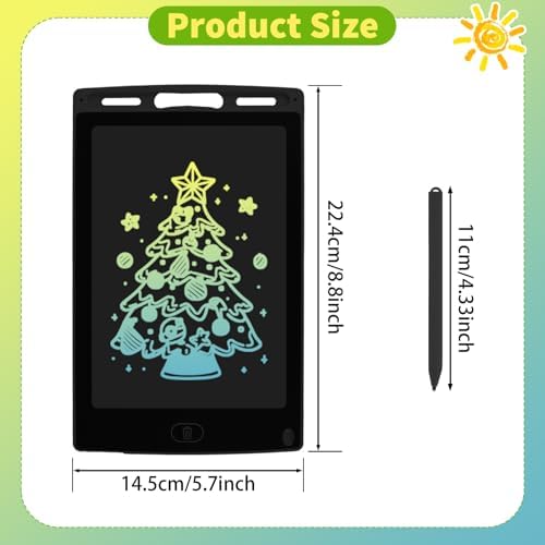 36 Pcs LCD Writing Tablet 8.8 Inch Reusable Doodle Board Electronic Toy Colorful Drawing Pad Erasable Writing Pad for Boys and Girls (Black)