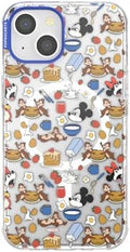 PopSockets iPhone 14 Phone Case with MagSafe, Wireless Charging Compatible, Disney - Mickey's Breakfast Buffet