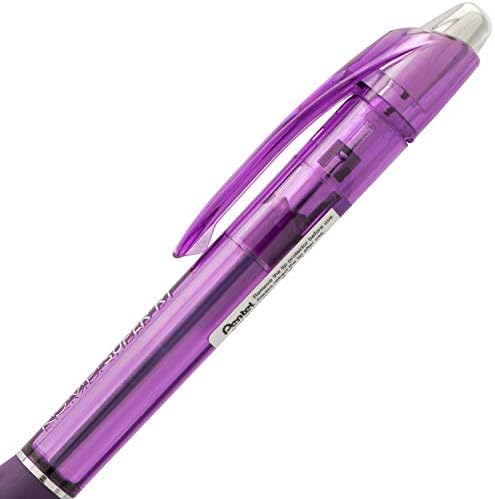 Pentel RSVP Super RT Ballpoint Pen, (0.7mm) Fine Line, Violet Ink (BX477-V)