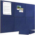 36" x 24" Felt Bulletin Board & Cork Board Alternative, Denim Blue