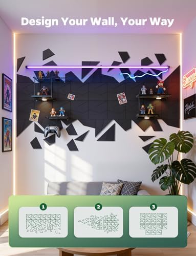 18 Pack MLV Sound Proof Foam Panels for Walls Soundproofing Gaming Room - Noise Reducing Soundproof with Sound Dampening & Proofing, Noise Deadening Blocking & Cancelling Reduction for Bedroom