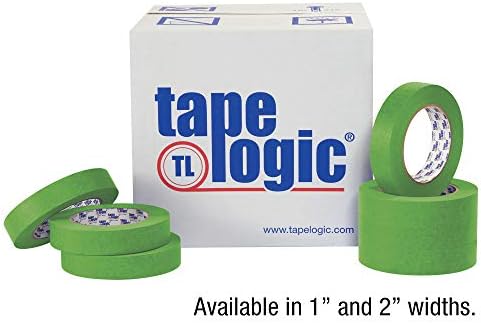 Aviditi Tape Logic 2 Inch x 60 Yards, Premium Green Painter's Tape, Pack of 12 - Great for Painting, Hard to Stick Surfaces, Sharp Paint Lines, Easy Removal and Residue Free