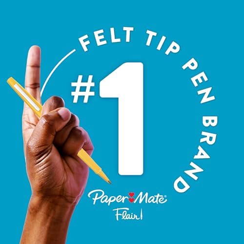 Paper Mate Flair Felt Tip Pens Ultimate Pack, Features 5 Different Types of Pens, 60 Count - Creative Fun, Classroom Essentials, Teacher Supplies, Arts & Crafts