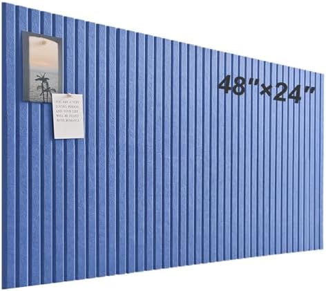Large Felt Bulletin Board 48" x 24", Sky Blue