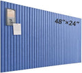 Large Felt Bulletin Board 48" x 24", Sky Blue