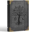 Ovesmusl PU Leather A5 Binder 6 Ring Refillable Journal Cover 6.8”x9.2”