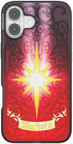PopSockets iPhone 16 Plus Phone Case with MagSafe- Mirror Starborn | Magnetic, Wireless Charging, Camera & Drop Protection, Acotar, Throne, Glass, Sarah, Bookish