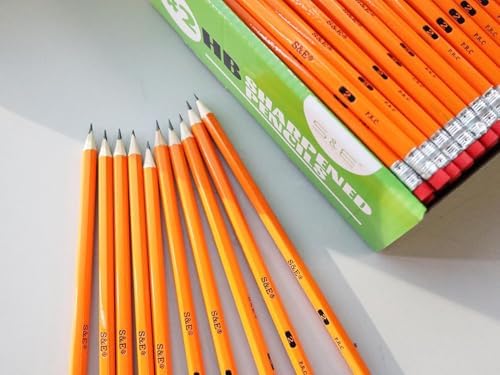 S & E TEACHER'S EDITION Pre-sharpened #2 Pencils, 1000 Count