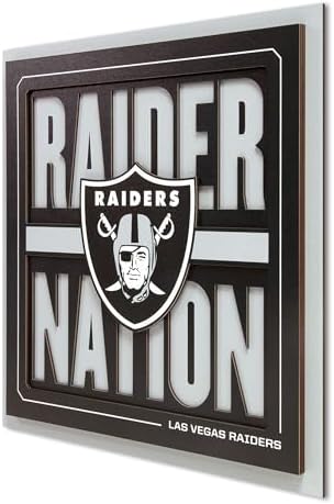 YouTheFan NFL Las Vegas Raiders Slogan Series 3D Wall Art