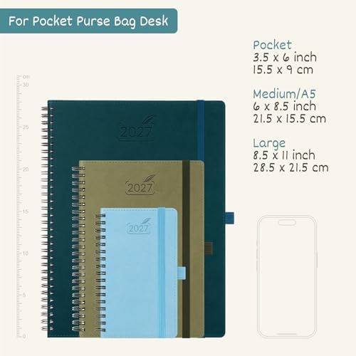 BEZEND 2027 Planner Weekly and Monthly, Daily Calendar Book (A5-6"x8.5")