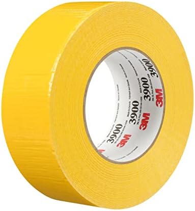 3M Multi-Purpose Duct Tape 3900, Yellow, Rubber Adhesive, 48 mm x 54.8 m