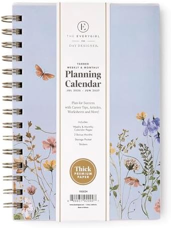 Blue Sky 2026-2027 Weekly & Monthly Academic Planner, 5"x8", Stratford