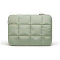 U Brands Nylon Puffy Zipping Medium Laptop Sleeve, 9.75" x 13", MacBook Bag, Laptop Case for MacBook Pro, MacBook Air, Chromebook, HP Computer, Matcha Green