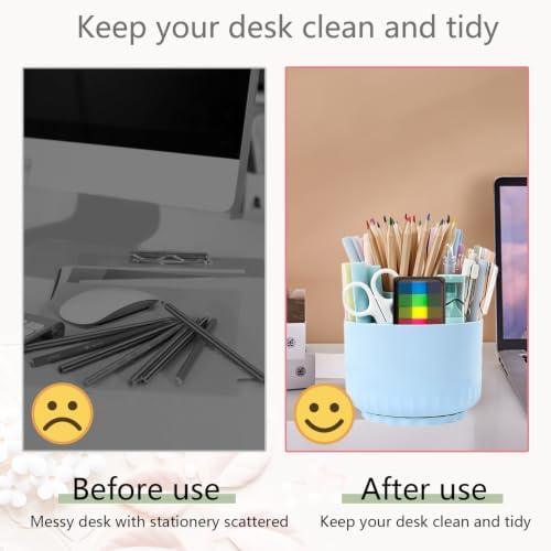 Office Supplies,School Supplies,Blue Desk Accessories,Desk Organizer,Scissors,Stapler,Tape Dispenser,Binder Clips,Staples,Staple Remover,Sticky Notes,Clear Tape,Pen,Ruler,Best Gift,11pcs