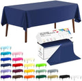 CXPSINC 54 Inch X 300 Feet Plastic Table Cover Roll Disposable Tablecloth with Slide Cutter for All Type/Shape Tables | Party, Banquet, Birthdays, Weddings(Navy Blue, 300 Feet)