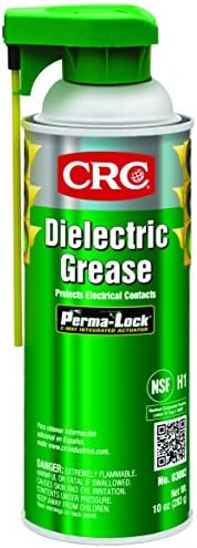 CRC Dielectric Grease 03082 – [Pack fo 12] 10 WT OZ, NSF H1 Registered Non-Curing Silicone Compound for Electrical Components in Food and Beverage Industry