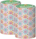 Duck Brand Duct Tape Colors and Patterns, 1.88 Inches x 10 Yards, Groovy Daisies Duct Tape Pattern, 6 Rolls