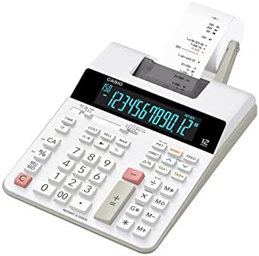 Casio HR-300RC Printing Calculator with Backlit LCD Display,White,Mini-Desktop & HR-170RC Plus, Min-Desktop Printing Calculator (New Version of The HR-100TM)