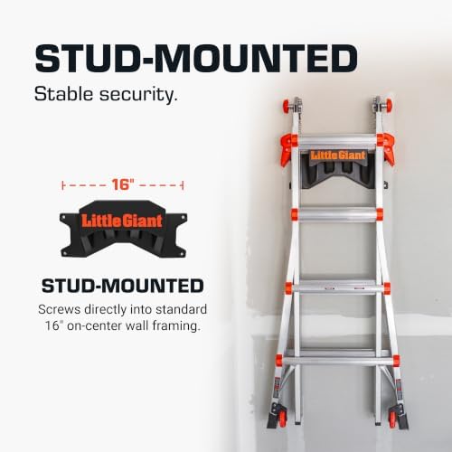 Little Giant Ladder Rack Wall-Mount Ladder Storage Accessory, 15097