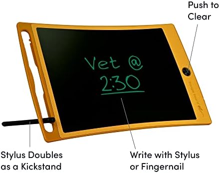 Boogie Board Jot Reusable Writing Tablet, Includes 8.5 in LCD Writing Tablet, Instant Erase, Stylus Pen, Built in Magnets & Kickstand, Pink