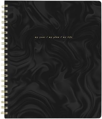 Mead 2027 Planner, Weekly & Monthly, 8.5" x 11", Stickers, Black, West Village (WV0105F-27)
