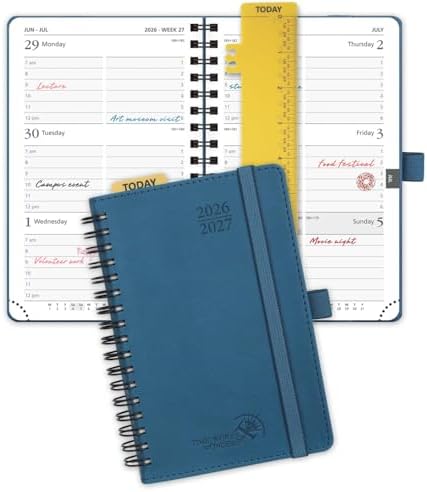 POPRUN Pocket Planner 2026-2027 (Size 4''x6.25'') Academic Pocket Calendar