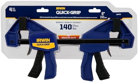IRWIN Bar Clamp, 6", 8 Pack | QUICK-GRIP | One-Handed | Mini