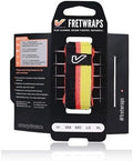 Gruv Gear Fret Wrap & Guitar Mute, Fretwrap for Acoustic, Electric & Bass | String Dampener Recording, Tapping & Practice Accessory (1 Pack, Medium Black/Red/Yellow, Fits 5 String Bass, 7 String