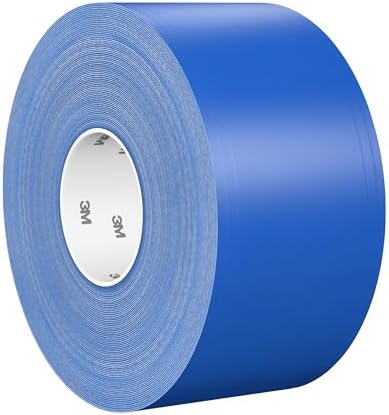 3M Durable Floor Marking Tape 971, Blue, 4 in x 36 yd, 17 mil, 1 Roll