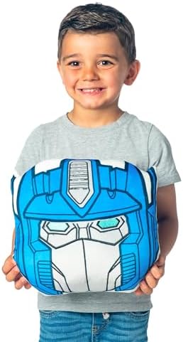 Northwest Transformers Optimus Prime Cloud Pillow 12" – Robot Plush Stuffed Toy, Kids & Adults Room Decor