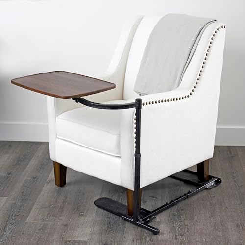 Stander Wonder Tray, Adjustable Swivel Table, Large Laptop Stand, Couch Desk, Side Tables & Gaming Bench, TV-Trays for Eating on Couches, Chairs, Recliners, Walnut