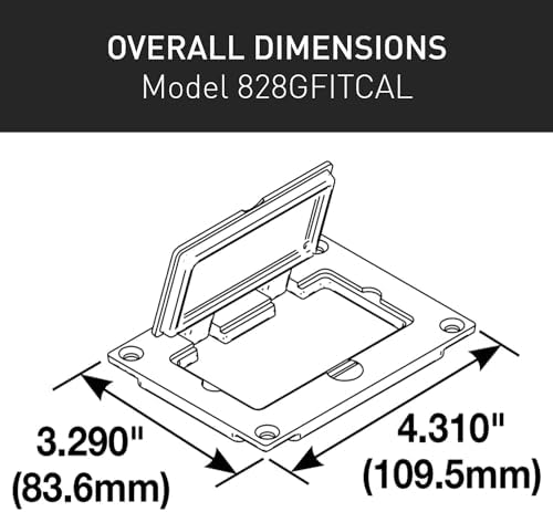 Legrand Wiremold OmniBox GFCI Floor Box Cover Plate Brushed Aluminum 1 Pack