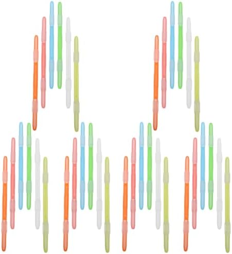 SEWACC 36pcs Colorful Plastic File Binding Fasteners Double Hole Strip Clip Design for Quick Binding and Longterm Use, for School and Office Document Organization
