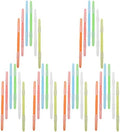 SEWACC 36pcs Colorful Plastic File Binding Fasteners Double Hole Strip Clip Design for Quick Binding and Longterm Use, for School and Office Document Organization