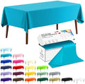 CXPSINC 54 Inch X 300 Feet Plastic Table Cover Roll Disposable Tablecloth with Slide Cutter for All Type/Shape Tables | Party, Banquet, Birthdays, Weddings(Turquoise, 300 Feet)
