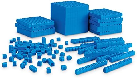 Learning Resources Interlocking Base Ten Starter Set, Early Math, Counting, Connecting Blocks, 141 Piece Set, Ages 6+