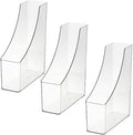 YBM HOME Vertical File Bins Organizer Closed Front Design for Safe Storage for Files, Documents, and Magazines, Ideal for Home Office, Work Desktops, or School, Medium, 1264-3