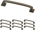 Franklin Brass (10-Pack) – Warm Chestnut Cabinet Handles, 4 Inch Hole Center, Pulls for Drawers, Kitchen Cabinet Door, Dressers | Lombard