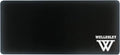 Wellesley College Classic Cloth Desk Mat, Durable Office Supplies, Non-Slip Base, Responsive Desk Pad with Smooth Cloth Surface, Black