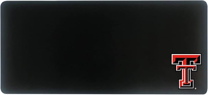 Texas Tech University Classic Cloth Desk Mat, Durable Office Supplies, Non-Slip Base, Responsive Desk Pad with Smooth Cloth Surface, Black