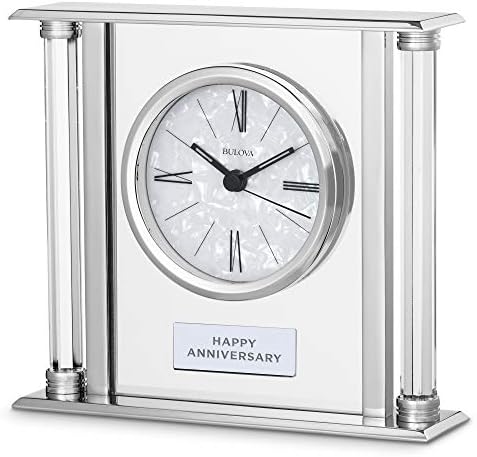Bulova B2454 The Pearl Tabletop Clock